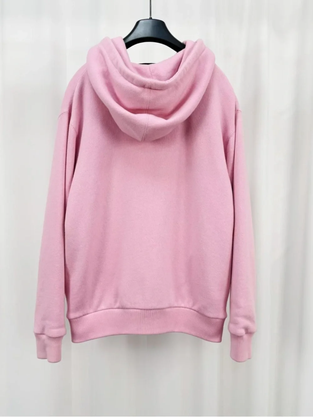 🚩steal Gucci Pastel Pink Hooded Button-Up Sweatshirt with Tennis Embroidery - Picture 2 of 6